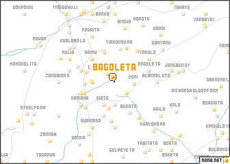 map of Bagoleta