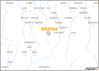 map of Bagonda