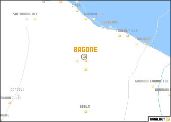 map of Bagone