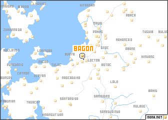 map of Bagon