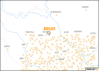 map of Bāgon