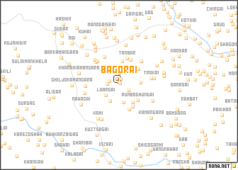 map of Bagorai