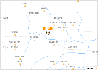 Bagor (Indonesia) map - nona.net