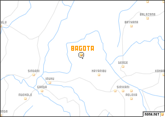 map of Bagota