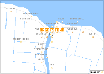 map of Bagotstown