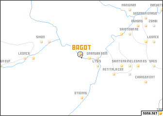 map of Bagot