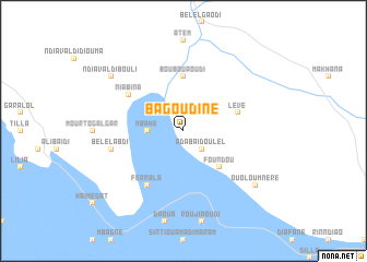 map of Bagoudine