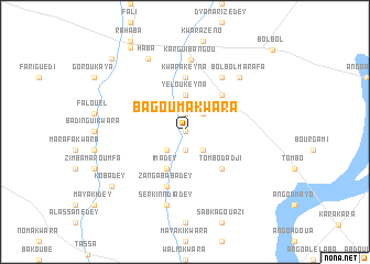 map of Bagouma Kwara