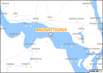 map of Bagouri-Tounga