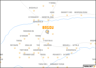 map of Bagou