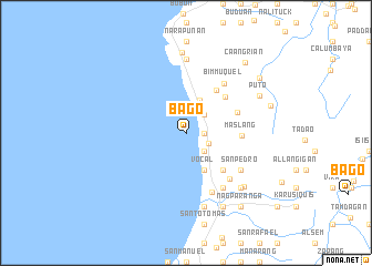 map of Bago