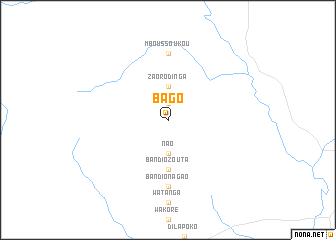 map of Bago