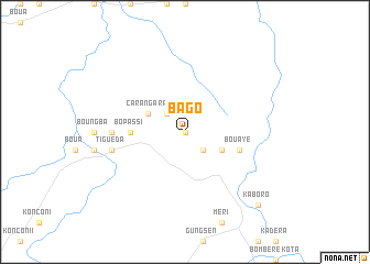 map of Bago