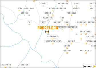 map of Bagpélogo