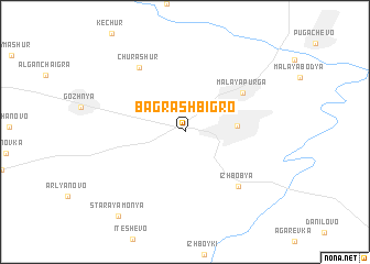 map of Bagrash-Bigro