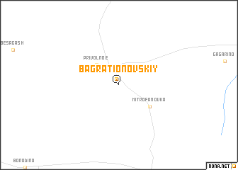 map of Bagrationovskiy