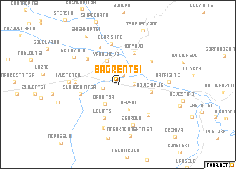 map of Bagrentsi