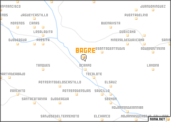 map of Bagre