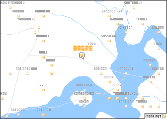 map of Bagré