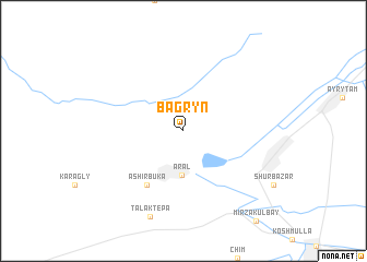 map of Bagrynʼ
