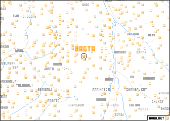 map of Bagta