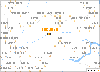 map of Baguéya