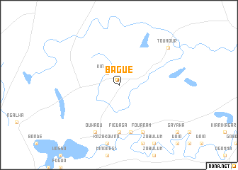 map of Bagué