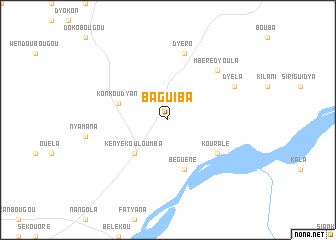 map of Baguiba