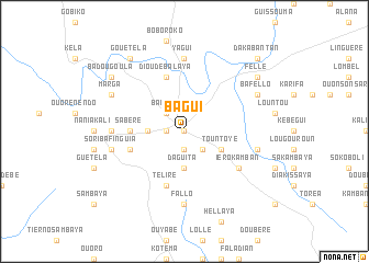 map of Bagui