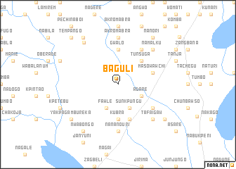 map of Baguli