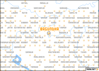 map of Bāgundha