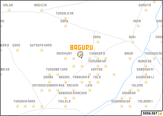 map of Baguru