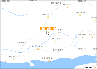 map of Bağyaka