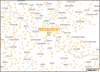 map of Bahādakot