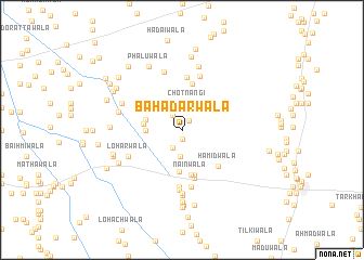 map of Bahadarwāla