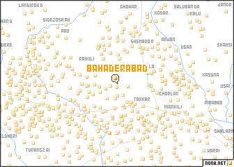 map of Bahaderabad