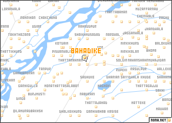 map of Bahadike