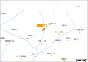 map of Bahadır