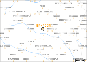 map of Bahādor