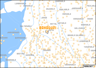 map of Bahāduri