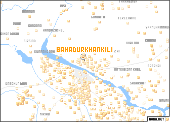 map of Bahādur Khān Kili