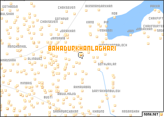 map of Bahādur Khān Laghāri