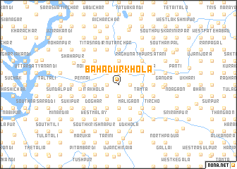 map of Bāhādurkhola