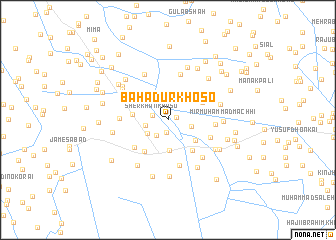 map of Bahādur Khoso
