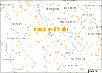 map of Bahādur Laghāri