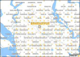 map of Bāhādurpur