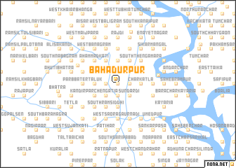 map of Bāhādurpur