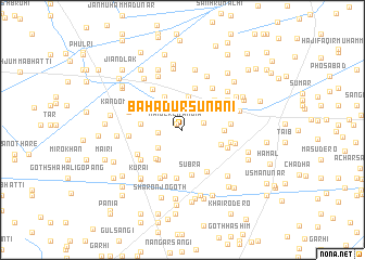 map of Bahādur Sunāni