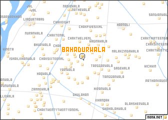 map of Bahādurwāla