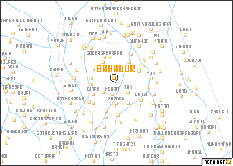 map of Bahādur